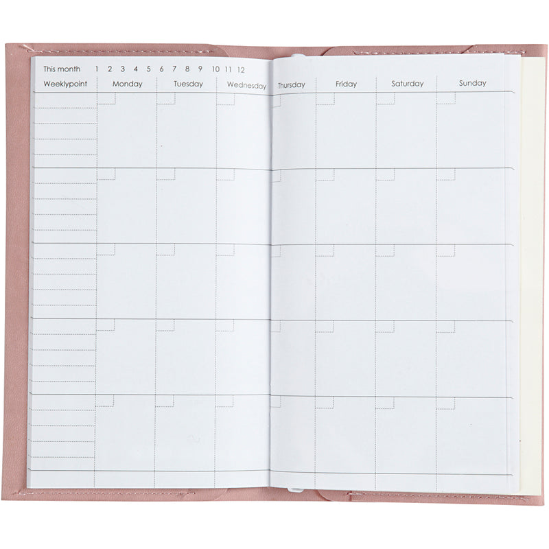 Afbeelding laden in galerijviewer, Creativ company https: www.cchobby.nl planner-bulletjournal-afm-10x18x1-5-cm-elastieksluiting-roze-1-stuk
