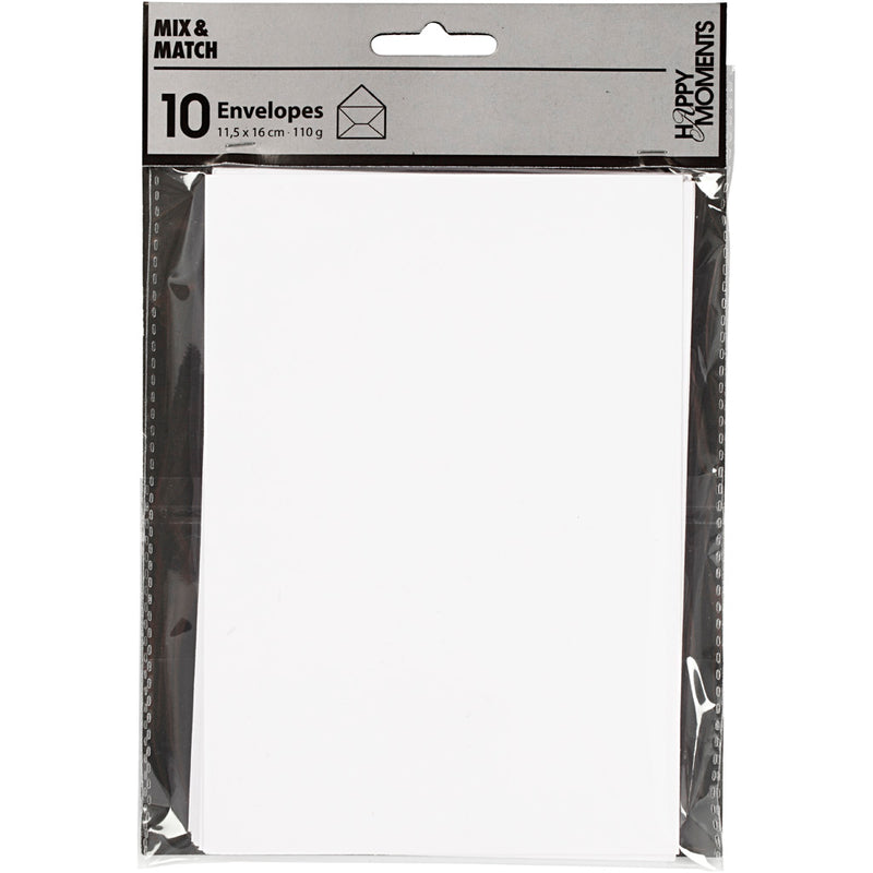 Afbeelding laden in galerijviewer, Creativ company envelop wit 110gr, 10st.
