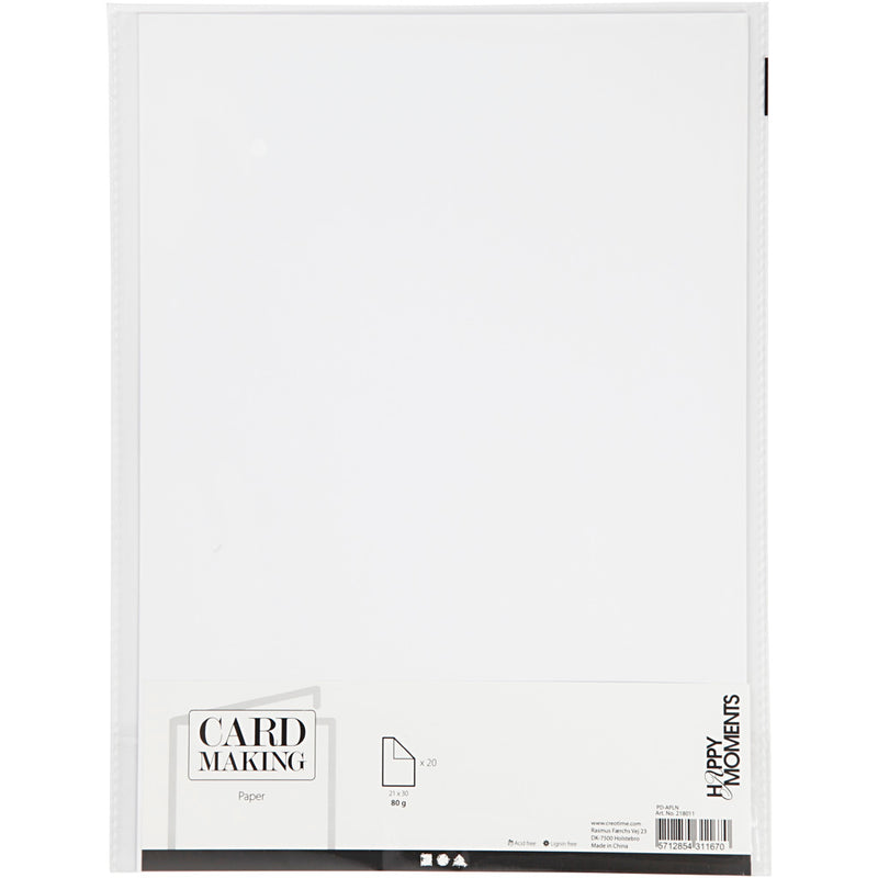 Afbeelding laden in galerijviewer, Creativ company papier wit a4 80gr, 20st.
