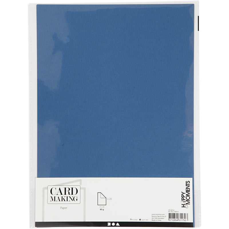 Afbeelding laden in galerijviewer, Creativ company papier blauw a4 110gr, 20st.
