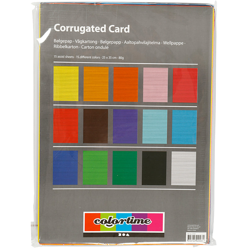 Afbeelding laden in galerijviewer, Creativ company ribbelkarton kleur 80gr, 15 vellen
