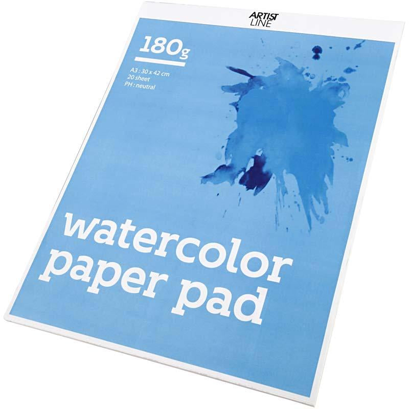 Afbeelding laden in galerijviewer, Creativ company aquarelblok a3 180 gr wit 20 vel
