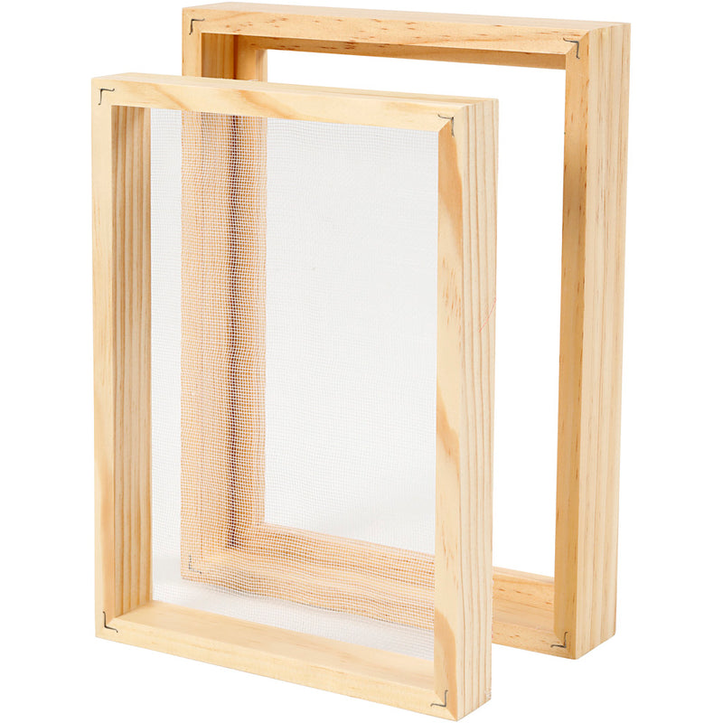 Afbeelding laden in galerijviewer, Creativ company https: www.cchobby.nl papiermal-met-dubbel-frame-a5-afm-25x19x3cm-1-stuk
