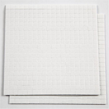 Creativ company 3d foam pads wit 5x5x1mm, 2 vellen