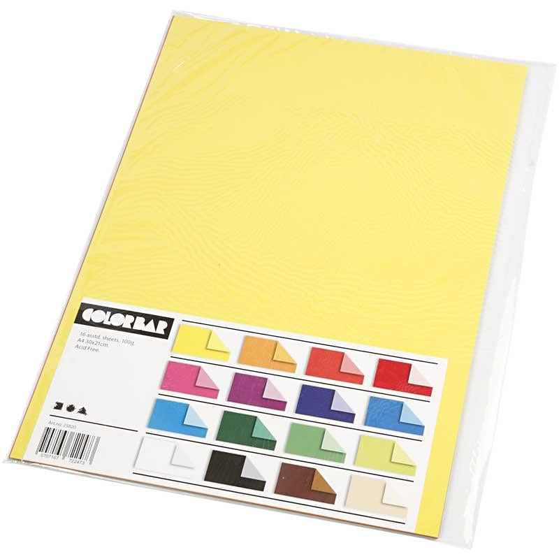 Afbeelding laden in galerijviewer, Creativ company color bar papier kleur a4 100gr, 16 vellen
