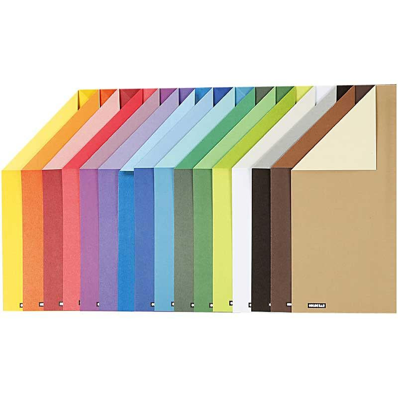 Afbeelding laden in galerijviewer, Creativ company color bar papier kleur a4 100gr, 16 vellen

