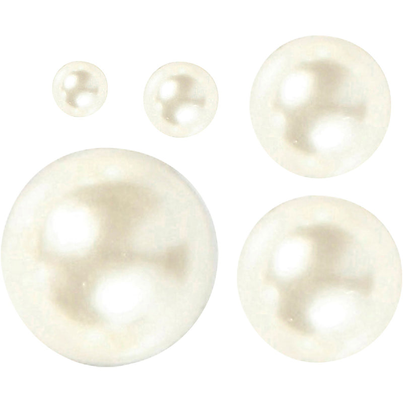 Afbeelding laden in galerijviewer, Creativ company https: www.cchobby.nl halve-plakparels-afm-2-8-mm-wit-140-stuk-1-doos
