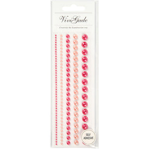 Creativ company halve plakparels roze 2-8mm, 140st.