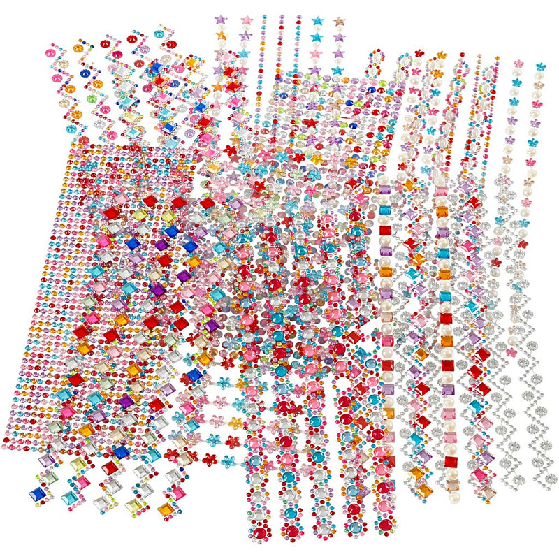 Afbeelding laden in galerijviewer, Creativ company strasstenen designs 2-10mm, 12 vellen
