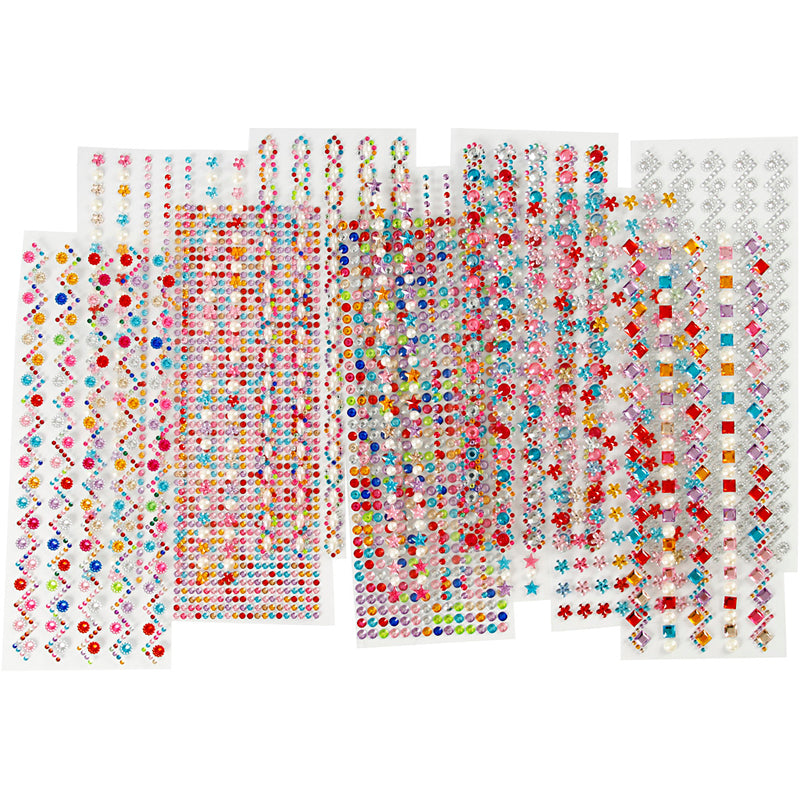 Afbeelding laden in galerijviewer, Creativ company strasstenen designs 2-10mm, 12 vellen

