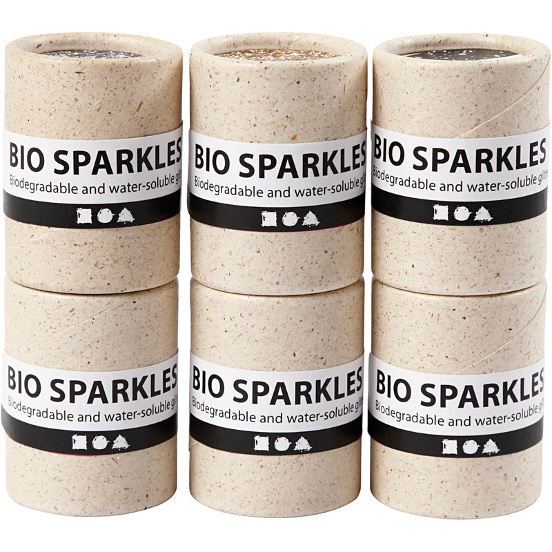 Afbeelding laden in galerijviewer, Creativ company bio glitter kleuren, 6x10gr
