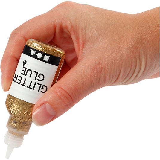 Creativ company glitterlijm goud, 25ml