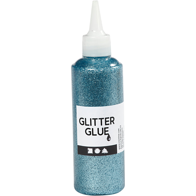 Afbeelding laden in galerijviewer, Creativ company glitterlijm lichtblauw, 118ml
