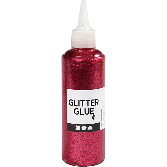 Creativ company glitterlijm roze, 118ml