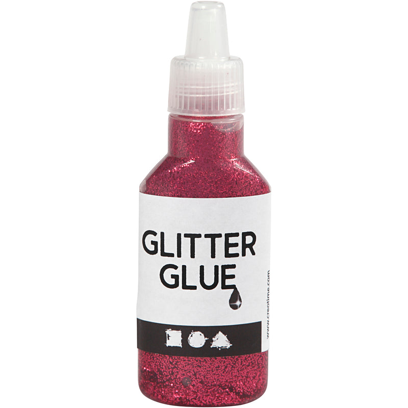 Afbeelding laden in galerijviewer, Creativ company glitterlijm donkerroze, 25ml
