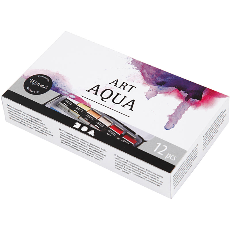 Afbeelding laden in galerijviewer, Creativ company art aqua aquarelverf, 12 kleuren
