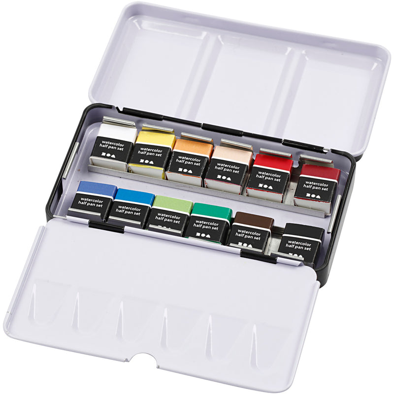 Afbeelding laden in galerijviewer, Creativ company art aqua aquarelverf, 12 kleuren
