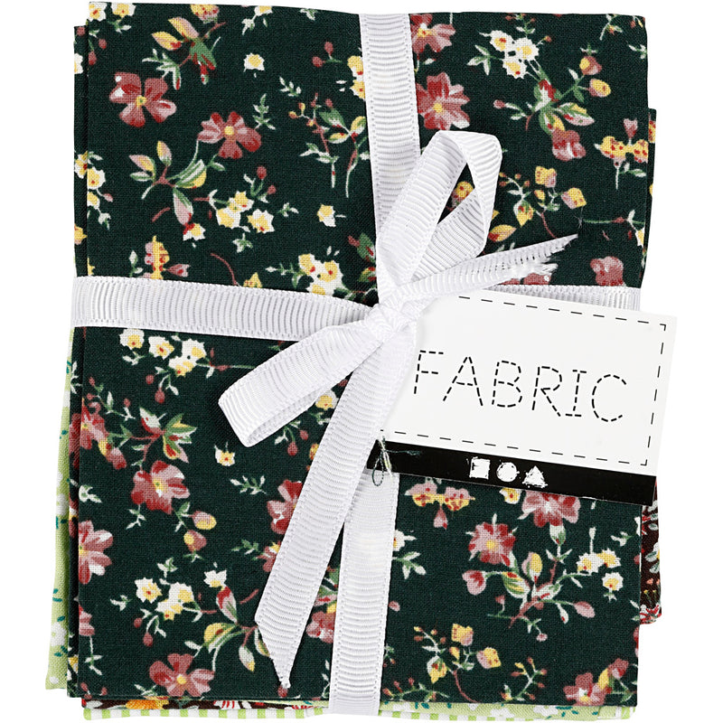 Afbeelding laden in galerijviewer, Creativ company patchwork stof groen 45x55cm, 4st.
