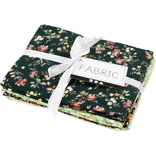 Creativ company patchwork stof groen 45x55cm, 4st.