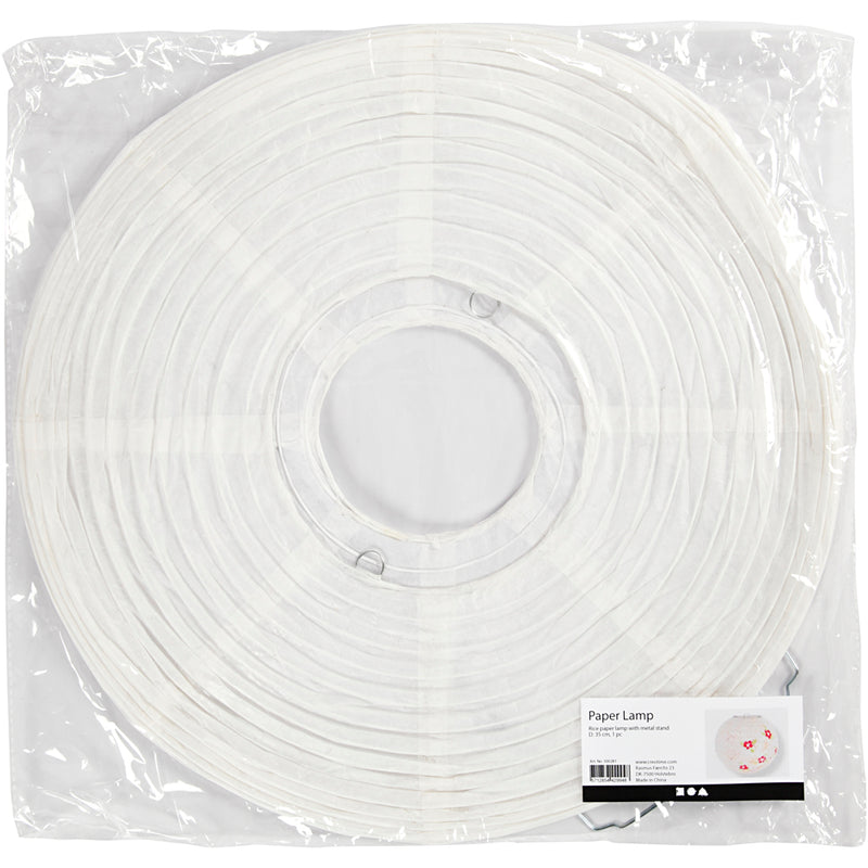 Afbeelding laden in galerijviewer, Creativ company rijstpapier lamp wit, 35cm

