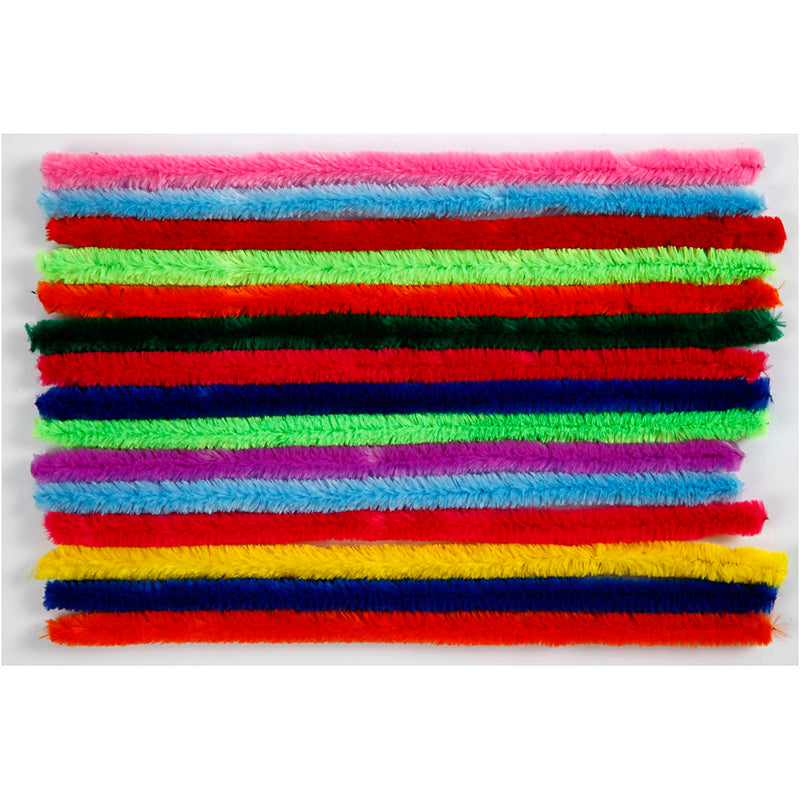 Afbeelding laden in galerijviewer, Creativ company https: www.cchobby.nl chenille-l-30-cm-dikte-15-mm-diverse-kleuren-15-div-1-doos
