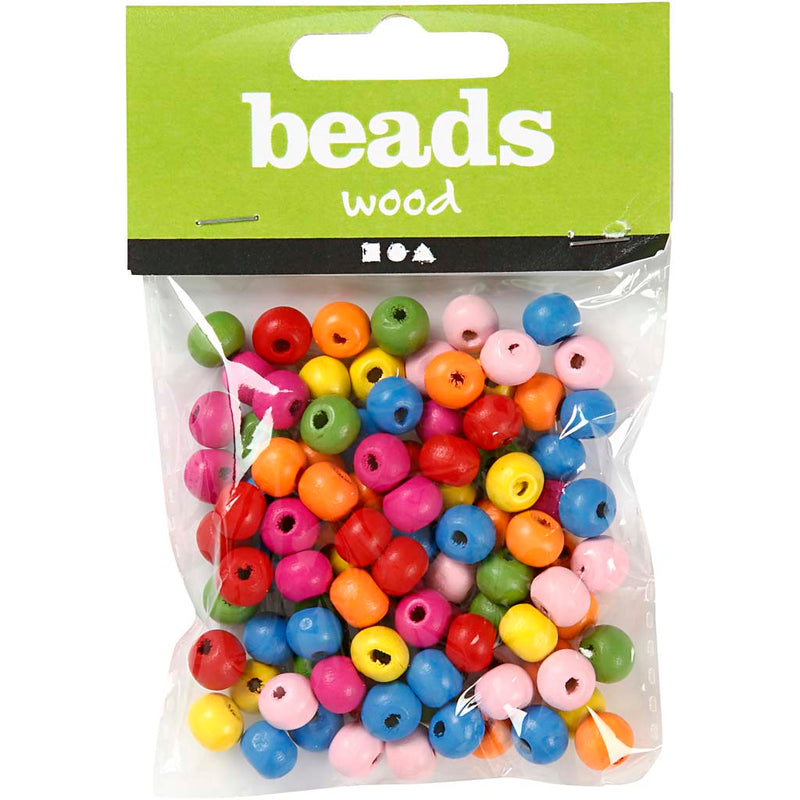 Afbeelding laden in galerijviewer, Creativ company houten kralen mix 8mm, 90st.
