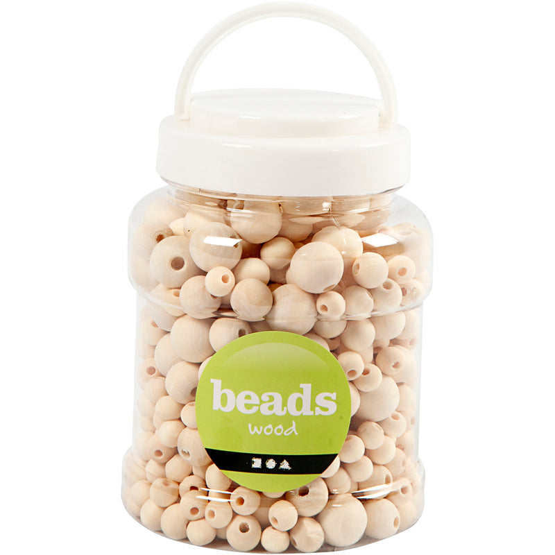 Afbeelding laden in galerijviewer, Creativ company houten kralen naturel, 530st.
