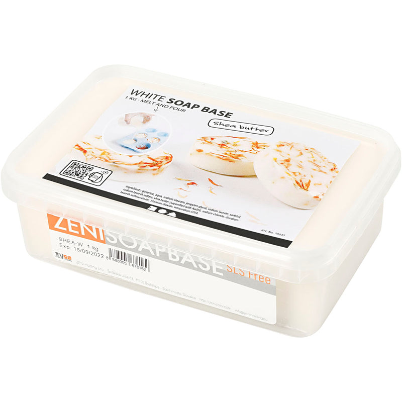 Afbeelding laden in galerijviewer, Creativ Company Shea Boter Zeepbasis Wit, 1kg
