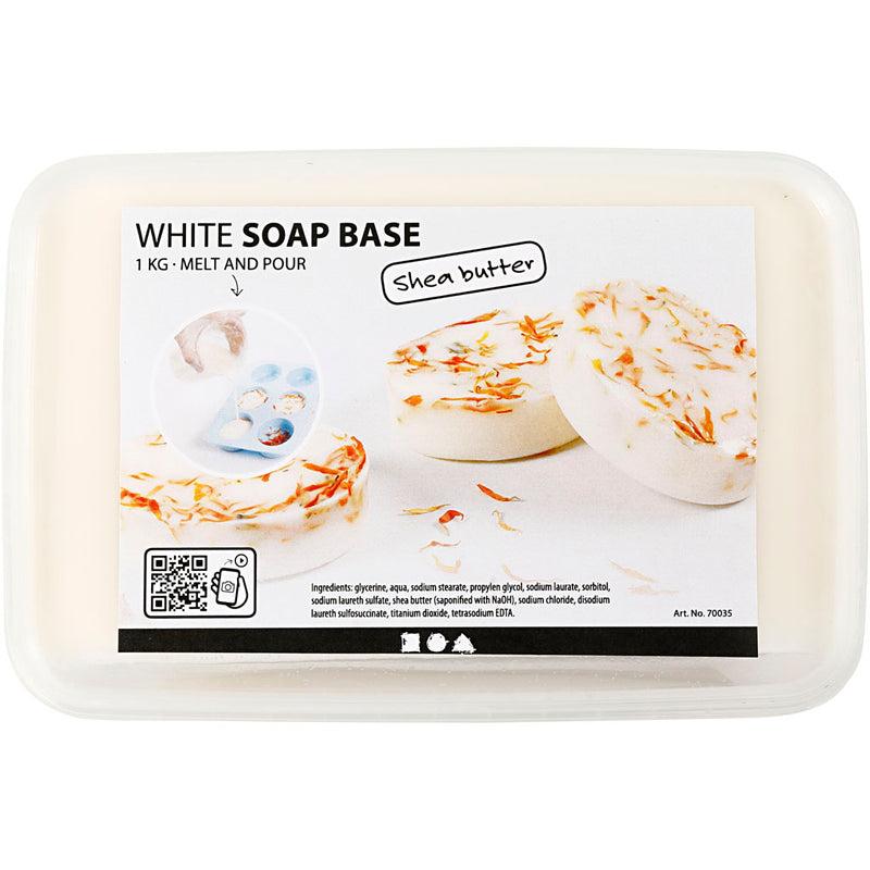 Afbeelding laden in galerijviewer, Creativ Company Shea Boter Zeepbasis Wit, 1kg

