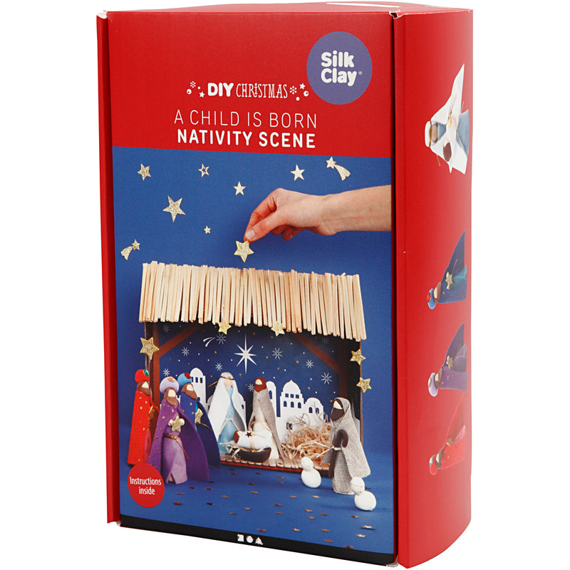 Afbeelding laden in galerijviewer, Creativ company houten kerststal knutselset
