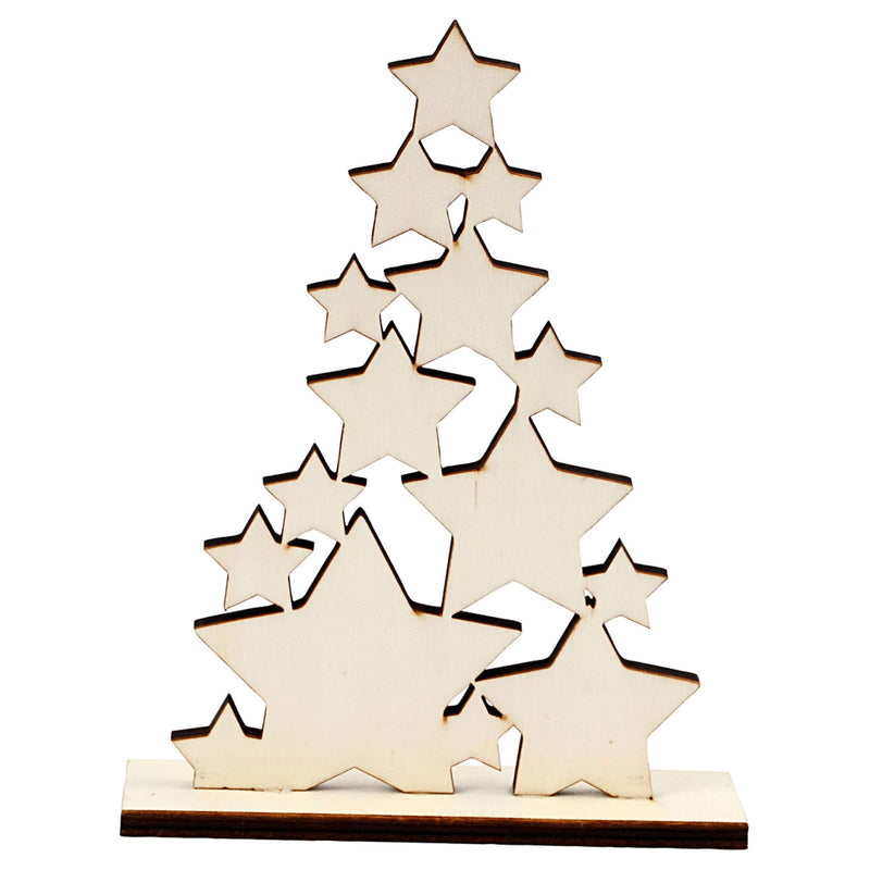 Afbeelding laden in galerijviewer, Creativ company houten kerstboom
