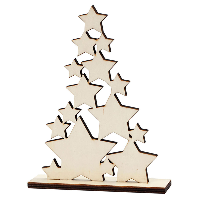 Afbeelding laden in galerijviewer, Creativ company houten kerstboom
