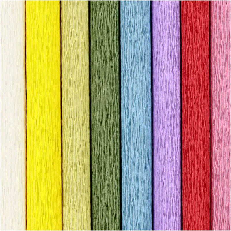 Afbeelding laden in galerijviewer, Creativ company crêpepapier standaard kleuren, 8 vellen

