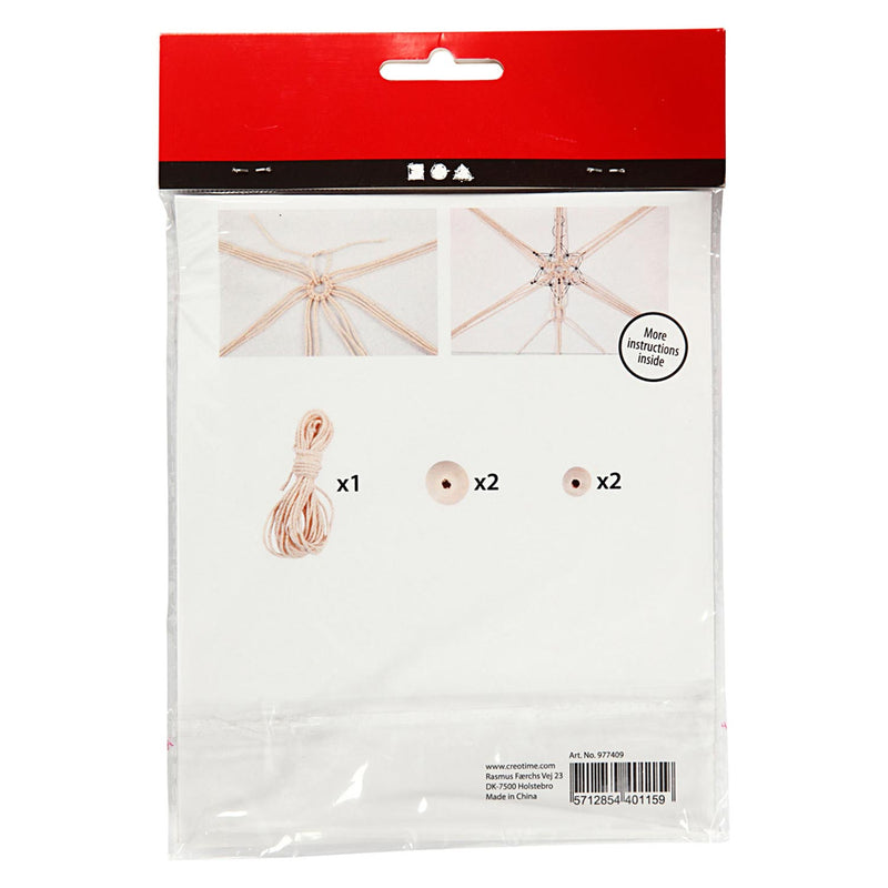Afbeelding laden in galerijviewer, Creativ company mini creative kit macrame sneeuwvlok
