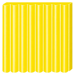 Fimo kids 8030 - ovenhardende boetseerklei - blokje 42 g - geel