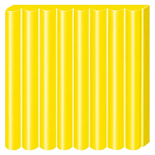 Fimo kids 8030 - ovenhardende boetseerklei - blokje 42 g - geel