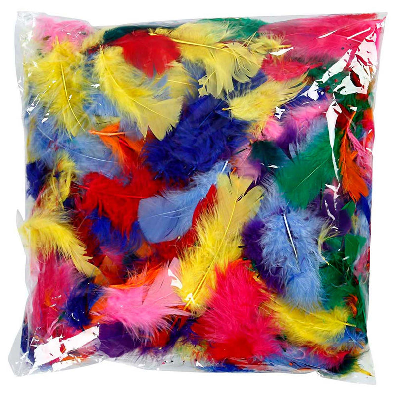Afbeelding laden in galerijviewer, Creativ company veren in diverse kleuren 7-8cm, 50gr
