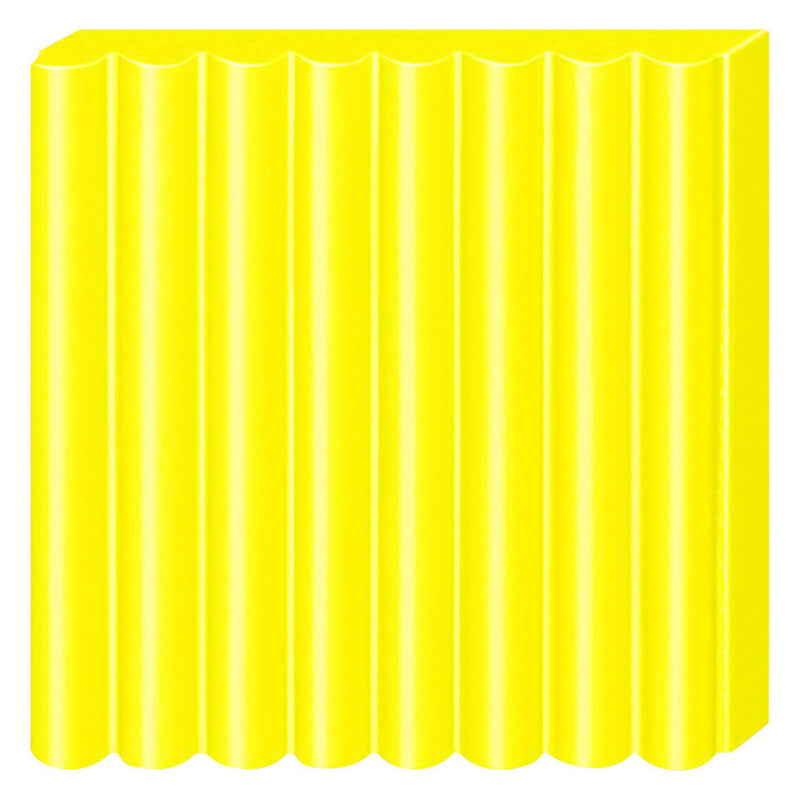 Afbeelding laden in galerijviewer, Fimo klei soft effect neon geel nr. 101 - 57gram

