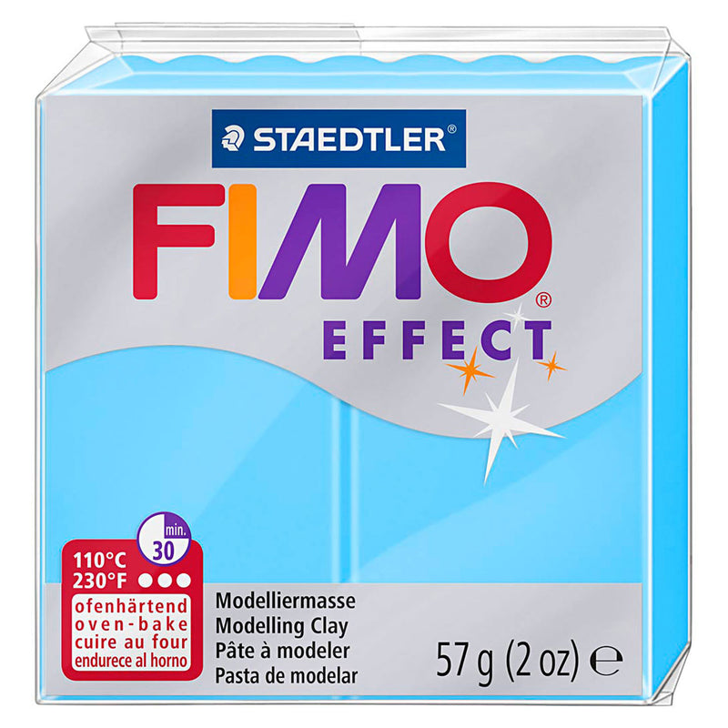Afbeelding laden in galerijviewer, Fimo FIMO Effect Boetseerklei Neon Blauw, 57gr

