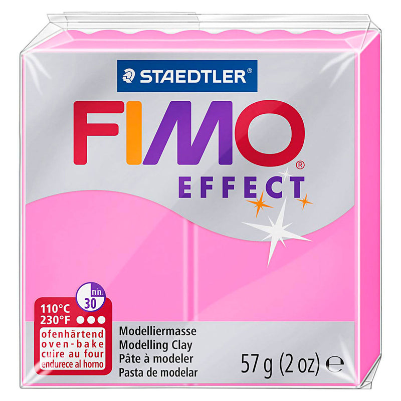 Afbeelding laden in galerijviewer, Fimo effect boetseerklei neon roze, 57gr
