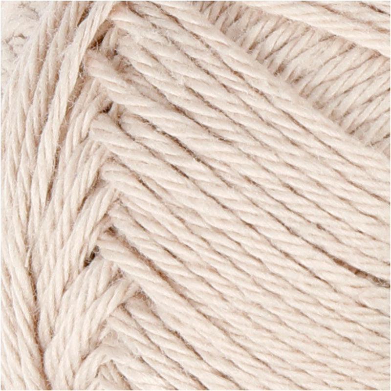 Afbeelding laden in galerijviewer, Creativ company katoengaren, zandkleur, 50gr, 170m
