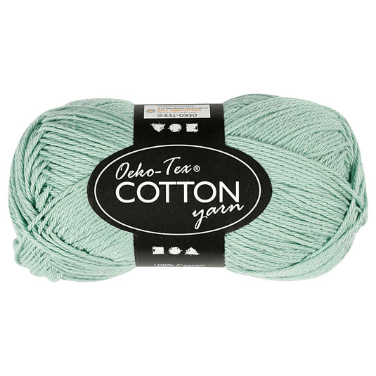 Creativ company katoengaren, mint groen, 50gr, 170m