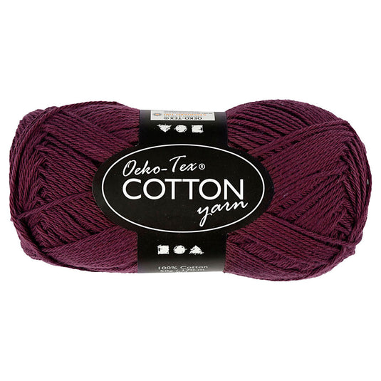 Creativ company katoengaren, plum, 50gr, 170m