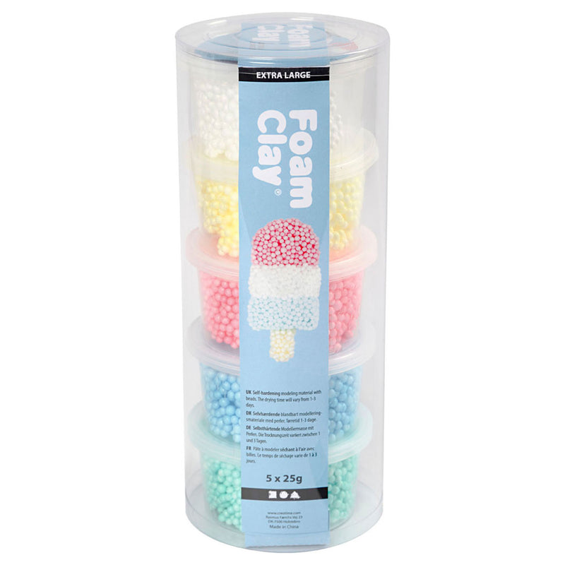 Afbeelding laden in galerijviewer, Creativ company https: www.cchobby.nl foam-clay-extra-large-diverse-kleuren-5x25-gr-1-doos
