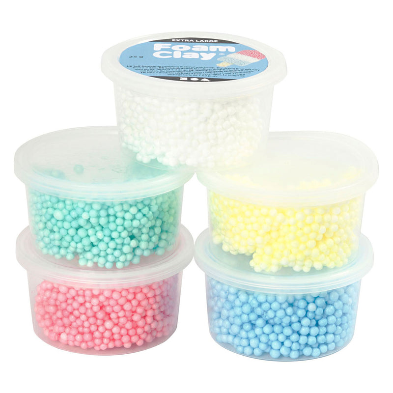 Afbeelding laden in galerijviewer, Creativ company https: www.cchobby.nl foam-clay-extra-large-diverse-kleuren-5x25-gr-1-doos

