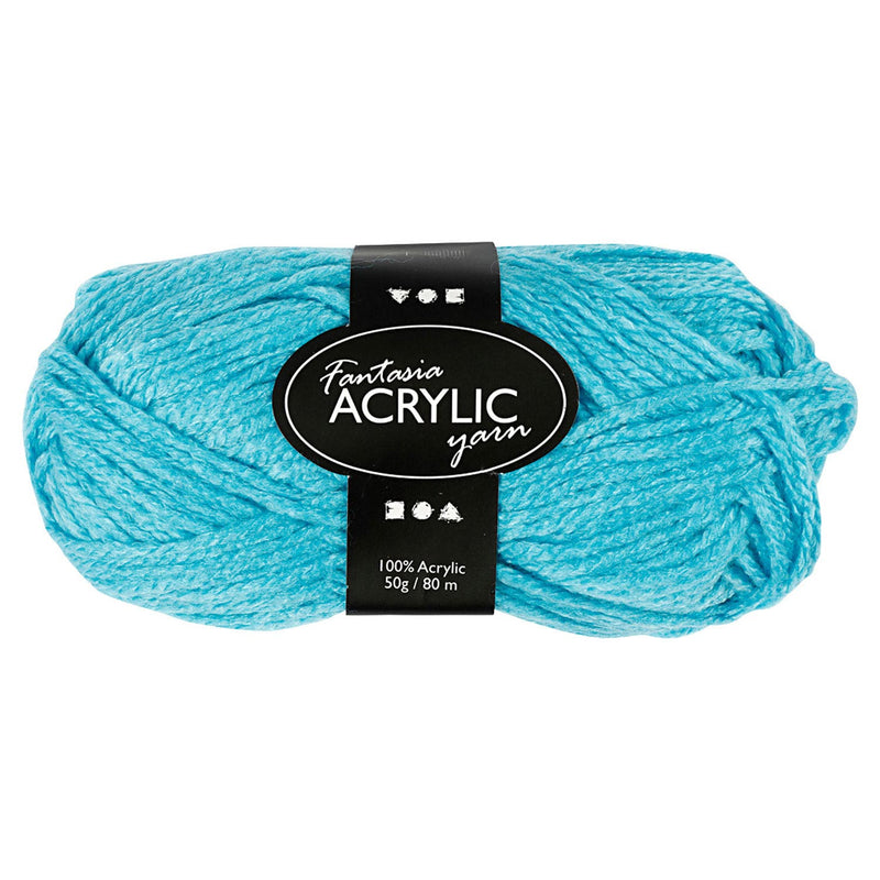 Afbeelding laden in galerijviewer, Creativ company acrylgaren, turqoise, 50gr, 80m
