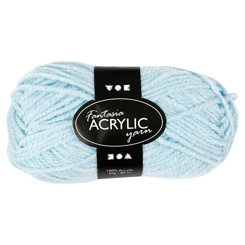 Afbeelding laden in galerijviewer, Creativ company acrylgaren, lichtblauw, 50gr, 80m

