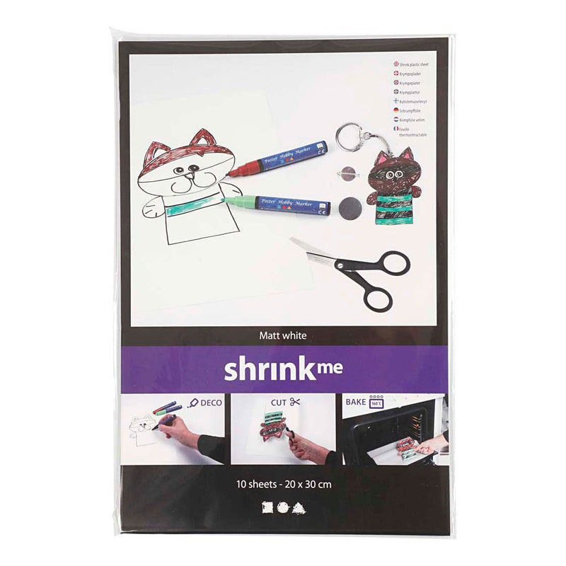 Afbeelding laden in galerijviewer, Creativ company vellen krimpfolie mat wit 20x30, 10st.
