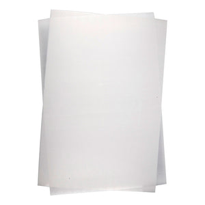 Creativ company vellen krimpfolie mat wit 20x30, 10st.