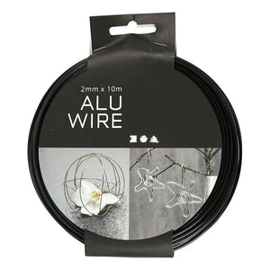 Creativ company https: www.cchobby.nl alu-draad-rond-dikte-2-mm-zwart-10-m-1-rol